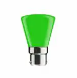 imee-Cone Shape Night LED Bulb (0.5 Watts | Green | Base B22)-Pack of 10