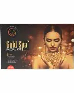 Caleo 6 in 1 Pack Gold Spa Cleanser, Face Scrub, Facial Gel, Massage Cream, Face Pack and Skin Serum