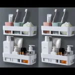 Denarmy Organizer for Bathroom Storage&Home Decor&Kitchen,No Drilling,Large Capacity,Rustproof Stainless Bathroom Organizer,Shower Shelves for Inside Shower(shalvas 4)