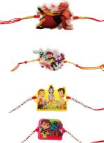 Kavim Kids Rakhi (Motu Patlu, Cartton Boy,Krishana,Smart Boy 4 Set)
