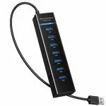 UGPRO USB Hub 3.0,7-Port USB Data Hub Splitter for PS4, PS5,Xbox one, MacBook, Mac Pro/Mini, iMac, XPS, Surface Pro, iPhone, iPad, Galaxy Series, Mobile HDD, and More