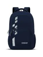 American Tourister Lex Style 02, 24 Liters Navy Blue Unisex College/Office Laptop Backpack with Front Organizer