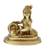 Idol Collections Brown Brass Bal Gopal Krishna Idol With Butter l GOD IDOLS