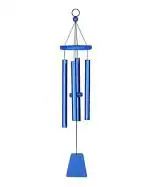 Himalayan Melody Nature's Melody Wind Chime Uni Color Indigo 24 Inches Home Office Decor Positive Energy