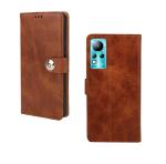 Fastship Infinix Note 11 Flip Cover | Full Body Protection | Inside Pockets & Stand | Wallet Stylish Button Magnetic Closure Book Cover Leather Flip Case for Infinix Note 11 - Executive Brown