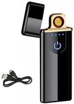 Phagqu Black Usb Charging Finger Touch Cigarette Lighter