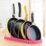 VRLSE Adjustable Pan and Pot Rack Tawa Lid Holder Dish Storage Organiser
