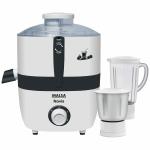 Inalsa, Novis, 500W Juicer Mixer Grinder with 2 Jars, Made in India, White