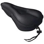 Bike Seat Cover for Men Women Comfort, Extra Soft Exercise Bicycle Seat Bicycle Seat Cover Free Size (Black)