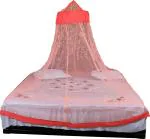 Riddhi Nylon Cream 14 Mtr Adults Washable Round Mosquito Net, 4x6.5 ft