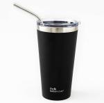 The Better Home Black Stainless Steel Insulated Tumbler With Straw And Lid