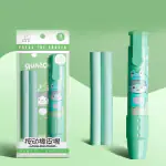 Triple Paper Green Cute Pen-Style Erasers with 2 Eraser Refills Cartoon Pen Shaped Erasers Non-Toxic Eraser