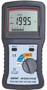 Kusam Meco Digital Multimeter - KM-800 HVDM - 3000V DC and 2000V AC KM - True RMS High Voltage