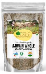 Bliss of Earth Certified Organic Ajwain / Carom Seeds / Bishop's Weed Indian Spices & Masala For Better Hair, Skin, Health & Cooking (200g)