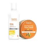 VLCC Honey Moisturiser - 100 ml & UV Protect Face Cream - 200g Combo