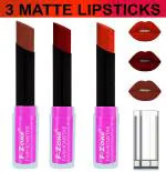 OUR BEAUTY Multicolor Soft And Smooth Touch Velvet Matte Lip Color Combo 67 (Pack Of 3)