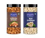 Aldeira Natural Dry Fruits Combo Pack 900gm ( Almonds 450g , Cashews 450g ) Pack of 2 (450g Each)