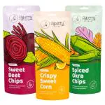 Flyberry Gourmet Assorted Chips Pack of 3(Beet,Corn,Okra)