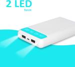 FIGER 33000 mAh Blue Lithium Polymer Battery Power Bank
