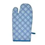 Indigifts for Mom Microwave Oven Mitts Gloves, 11x6 Inch (Teal and Grey)- Heat Resistance Glove, Oven Gloves for Kitchen, Oven Hand Gloves for Kitchen, Best Gift for Mothers Day