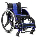 KosmoCare Light weight Folding Active Wheelchair Series I (Seat width 41cms)- Colour Blue