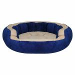 Hiputee Royal Blue Luxurious Durable Polyester Filled Soft Dual Colour Dog Cat Bed (Xxl)