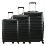 American Tourister Trolley Bags For Travel | BARCELONA 55 Cms, 69 Cms, 79 Cms Polycarbonate Hardsided Set of 3 Luggage Bags | Suitcase For Travel | Luggage Bags | Trolley Bags For Travelling, Gunmetal
