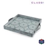 Cladd Square Embedded Glass Tray 30 cm x 25.5 cm x 3 cm
