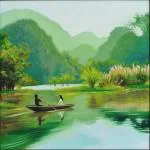Art Factory Nature Canvas 18 inch x 18 inch Painting (Without Frame)