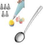 Urban Buy Multicolor Steel Nozzle And Pure Chamcha Kitchen Tool Set 7 pc