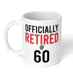 Akipi Officially Retired At 60 For Women Men Dad Mom Retirement Ceramic Coffee Mug