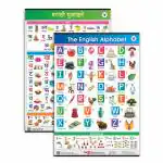 Target Publications Jumbo English and Marathi Alphabet and Number Charts Set of 2 (3-5 years)
