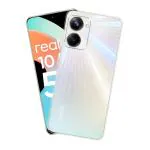 Fastship Rubber silicone Back Cover for Realme 10 Pro 5G - Transparent