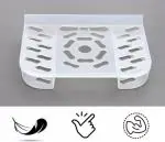 DIAMOND CUT Set Top Box Stand Wall Mount with Double Remote Holder