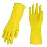 3P DELIVERING MEDICAL SOLUTION WORLDWIDE Reusable Rubber Hand Gloves/ Rubber gloves/ Gloves for cleaning/ Gloves for Washing Utensils/ Gardening Gloves/ Dish Washing Gloves for Washing Car Bathroom Toilet Industrial/ Medium/Yellow/1Pair
