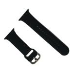 RUPELIK (Steel Lock iWatch 45mm Strap Black) Soft Silicone iWatch Strap series Series 7,6,5,4,3,2,1/SE Compatible For Strap 45mm/44mm/42mm Smart Watch Strap (Black)