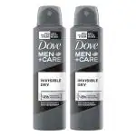 Dove Men Care Invisible Dry Spray Antiperspirant Deodorant, 250 ml - Pack of 2