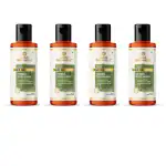 Khadi Organique Henna Rosemary Hair Oil for Dandruff & Graying Hair (Pack of 4) - 840 ml