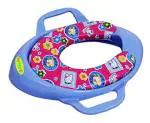 Babygo Blue Cushioned Toilet Potty Seat With Handle For Kids