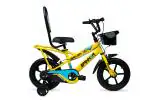 Sheldon Spinner 14T Kids Cycle with Training Wheels for Boys & Girls | Road Cycle | 14 T Road Cycle (Single Speed, Yellow)