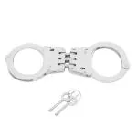 Cliffside Products Carbon Steel Handcuff Hathkadi with 2 Keys for Police, Theatre, Role Play, Movie, Drama Or Stage Performance (US Police, Design 1) Adjustable