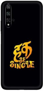 aadia Huawei Honor 20 Pro Matte Vinyl Quotes Printed Mobile Skin Sticker with Scratch Resistant Lamination