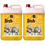 BLISS & BLUSH Dishwash Liquid 10 Liter Yellow | Biodegradable, Non-Toxic, Eco-friendly | Baby & Pet safe