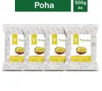 Trinetra Poha 2 kg (500g X 4 Pack) Flattened Rice