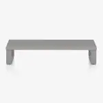 INVISIBLE BED Sturdy Engineered Wood HeavyDuty Monitor Riser Stand on Desk/Table (59.5 x 21 x 12 cm; Grey)