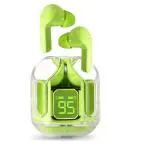 OLYWIN Earbuds Air31 Tws Transparent Sport Stereo Bluetooth Headset (Green, True Wireless)
