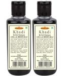 Premium Khadi Herbal Amla And Bhringraj Shampoo for Men and Women 210 ml (Pack of 2)
