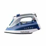 Morphy Richards Super Glide 2000W Steam Iron with Steam Burst, Ceramic Coated Soleplate, Blue