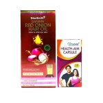 Herbshd RED ONION HAIR OIL & HEALTH AIM CAPSULE (COMBO PACK)