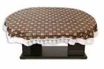 CASA-NEST PVC Printed Dining Table Cover, 6 Seater Size-54-78 Oval Waterproof Easy to Clean,